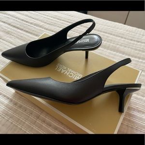 Michael Kors Black Low Heel with Heel detail